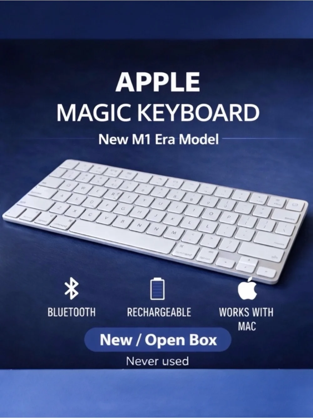 New Apple Magic Keyboard – Wireless Bluetooth – Mac & iPad